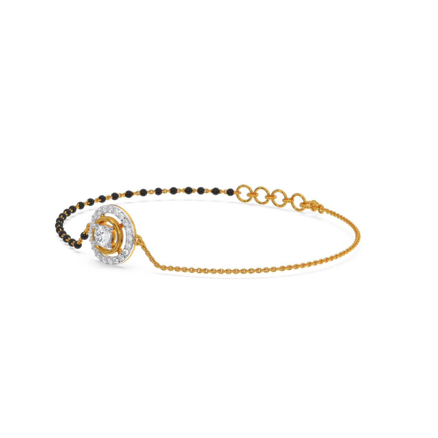 Rose Gold Commitment Mangalsutra Bracelet – GIVA Jewellery